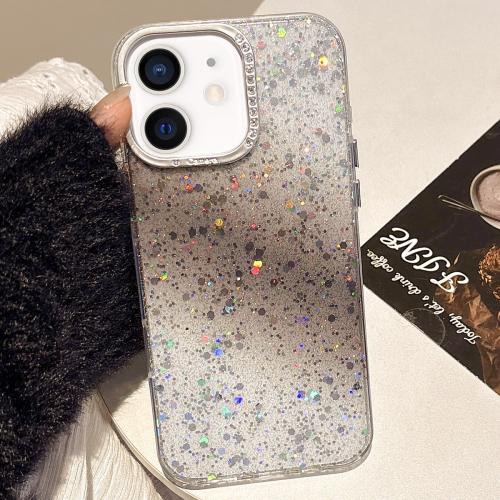 

For iPhone 12 Starry Sky Gradient IMD Phone Case(Black)