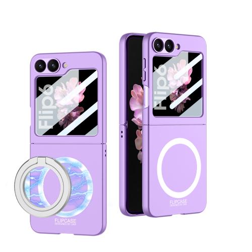 

For Samsung Galaxy Z Flip6 GKK Ultra-thin MagSafe Full Coverage Phone Case(Purple)