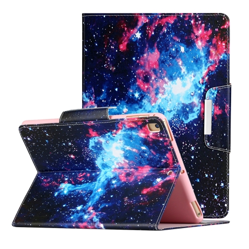 

For iPad 10.2 Painted Pattern Horizontal Flip Leather Case with Holder(Starry Sky)