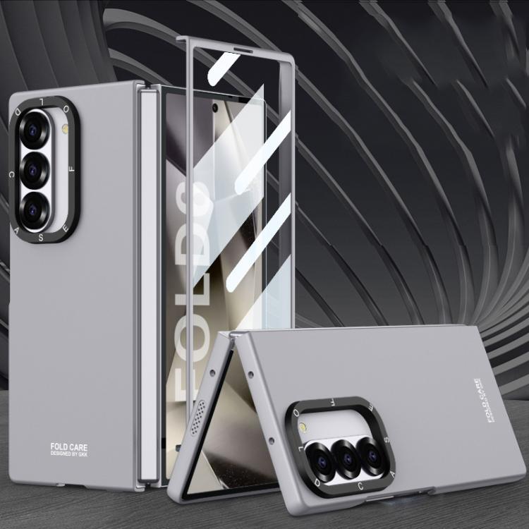 

For Samsung Galaxy Z Fold6 GKK Integrated Simple Trendy Shockproof Phone Case(Mountain Gray)