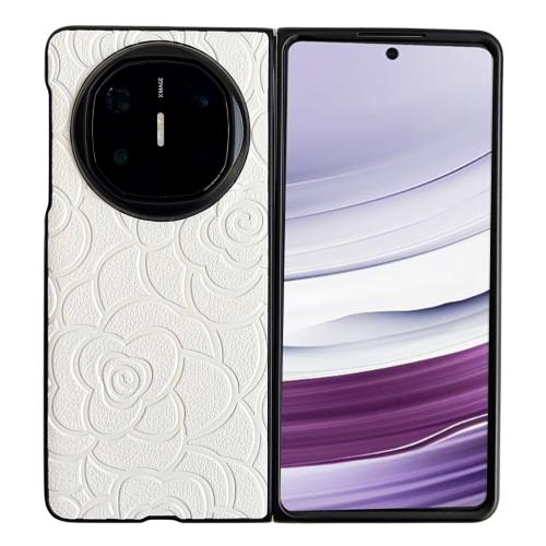 

For Huawei Mate X6 Impression Camellia Pattern Protective Phone Case(White)