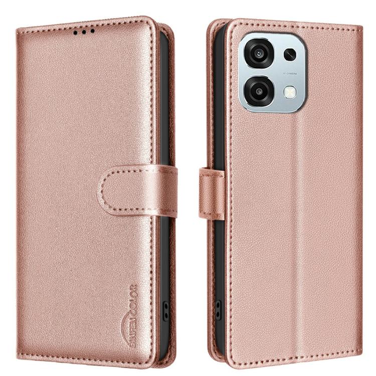 For OPPO A6 Pro 5G/4G Global Litchi Texture RFID Anti-theft Leather Phone Case(Gold)
