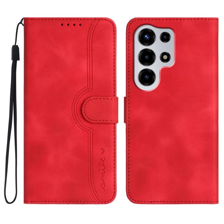 

For Itel Super 26 Ultra Heart Pattern Skin Feel Leather Phone Case(Red)