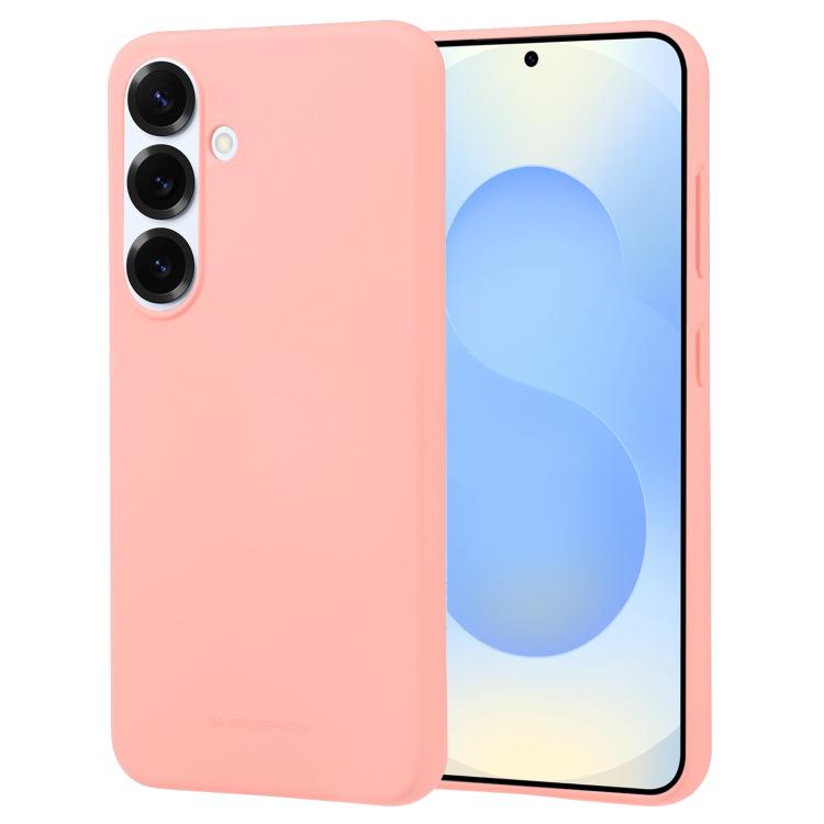 

For Samsung Galaxy S25+ 5G GOOSPERY SOFT FEELING Liquid TPU Soft Phone Case(Pink)
