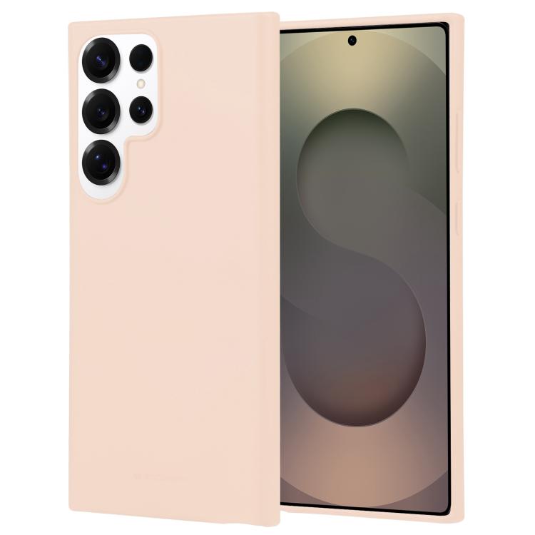

For Samsung Galaxy S25 Ultra 5G GOOSPERY SOFT FEELING Liquid TPU Soft Phone Case(Apricot)