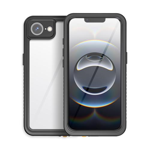 

For iPhone 16e RedPepper Waterproof Phone Case(Black)