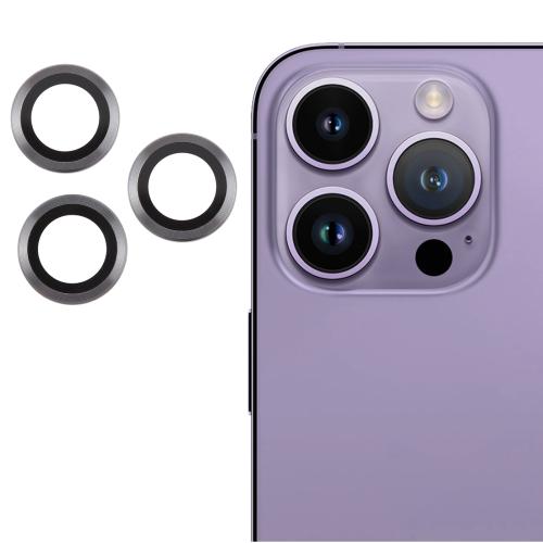 

For iPhone 15 Pro Max / 15 Pro Back Camera Cover 9H Tempered Glass Lens Film(Titanium)