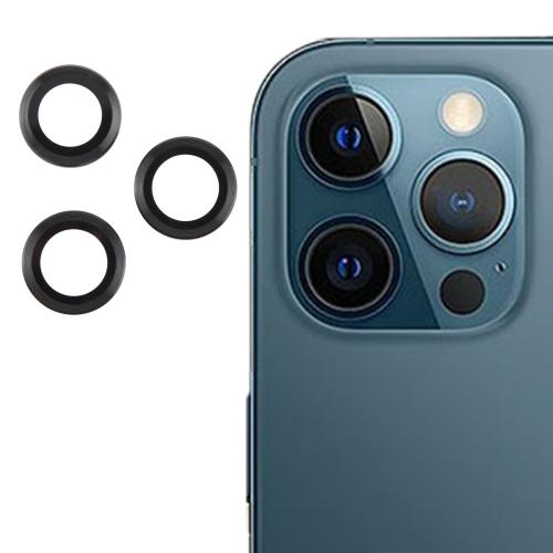 

For iPhone 12 Pro Max Back Camera Cover 9H Tempered Glass Lens Film(Black)