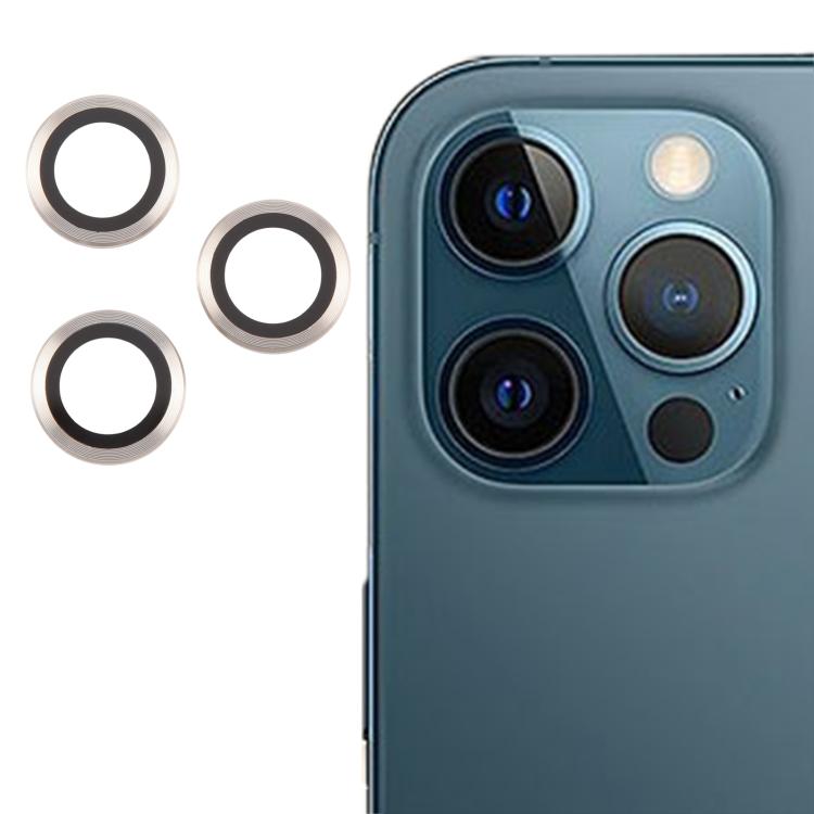 

For iPhone 12 Pro Max Back Camera Cover 9H Tempered Glass Lens Film(Silver)