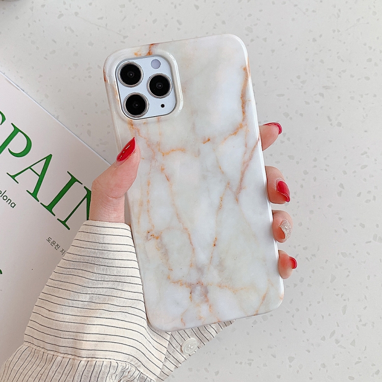 

For iPhone 12 mini Marble Pattern Soft TPU Protective Case(Yellow Veins)