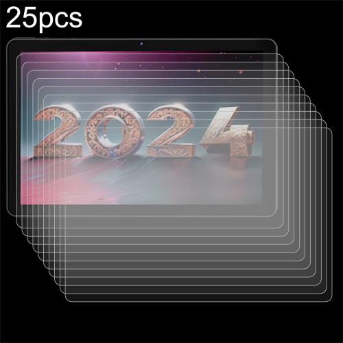 

For Rebecco 2024 Tablet K30 / K50 10.1 25pcs 9H 0.3mm Explosion-proof Tempered Glass Film