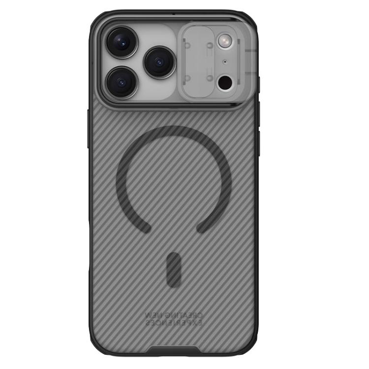 For iPhone 17 Pro NILLKIN CamShield Pro Magnetic PC Phone Case(Transparent Black)
