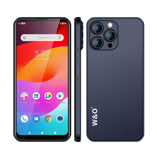 

W&O X200 Pro, 4GB+128GB, 6.8 inch Android 10 Mediatek MT6765 Helio P35 Octa Core, Network: 4G, Plug:EU Plug(Blue)