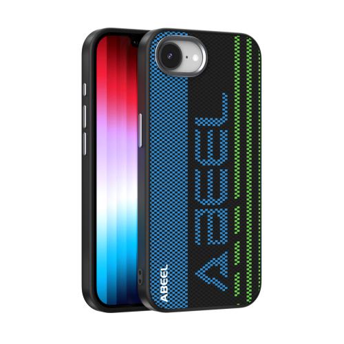 

For iPhone 16e ABEEL Outstanding Series 6D Micro Relief MagSafe Magnetic Phone Case(Blue Green)