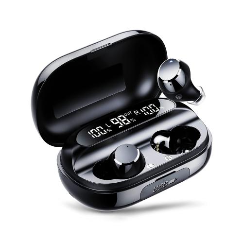 

S20 Noise Reduction Touch Wireless Bluetooth Earphone(Black)