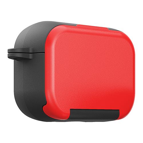 

For AirPods 4 Mirror Stand Silicone Earphones Protective Case(Red)