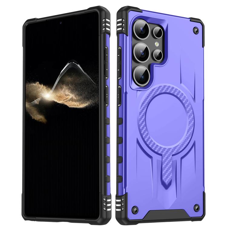 

For Samsung Galaxy S23 Ultra 5G Straship MagSafe TPU Hybrid PC Phone Case(Purple)