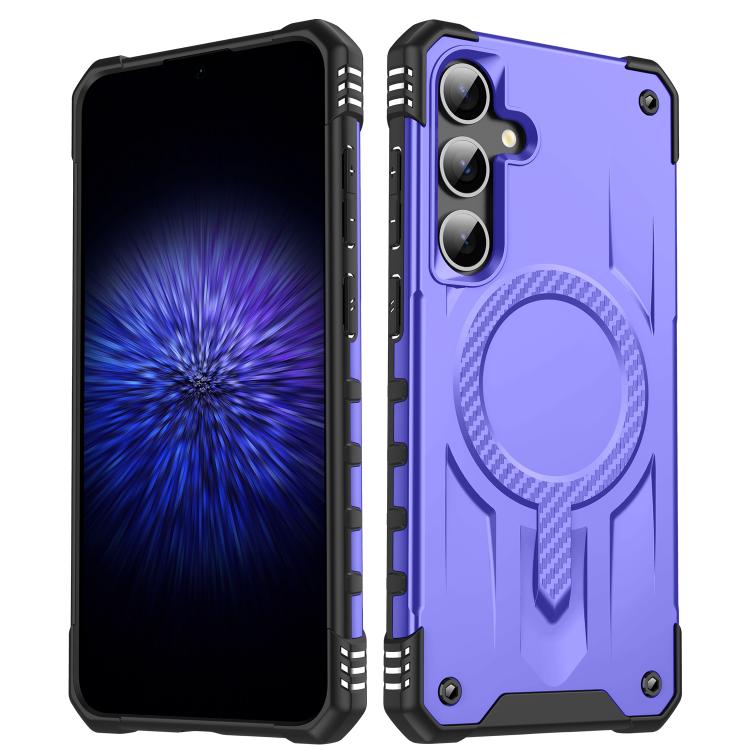 

For Samsung Galaxy S25+ / S24+ 5G Straship MagSafe TPU Hybrid PC Phone Case(Purple)