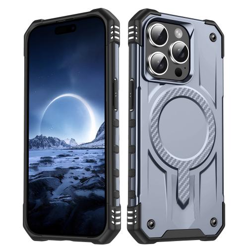 

For iPhone 15 Pro Max Straship MagSafe TPU Hybrid PC Phone Case(Gray)