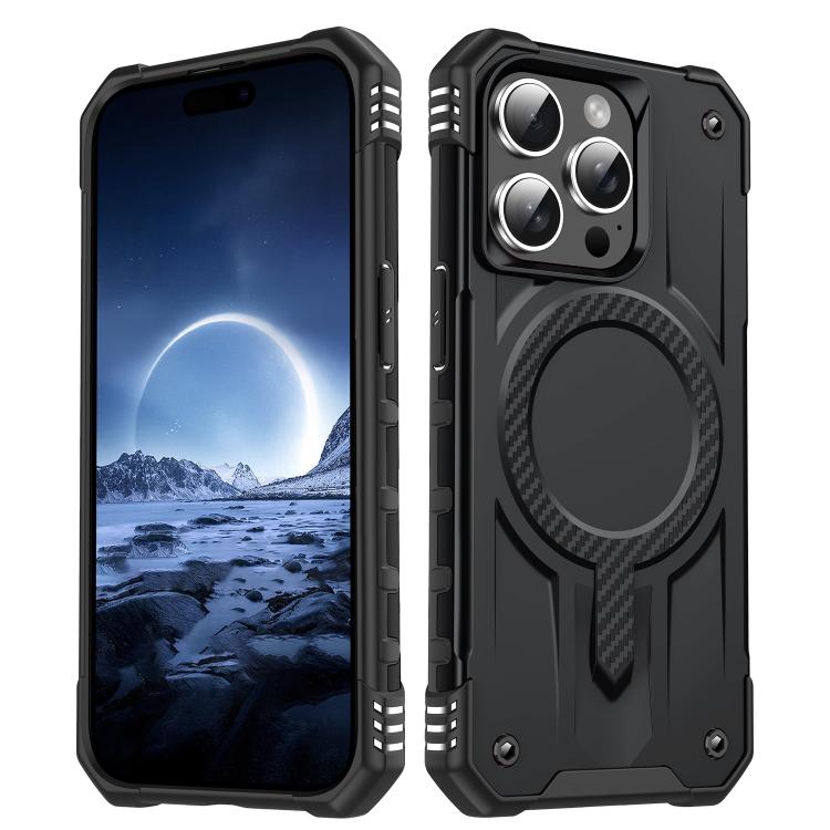 

For iPhone 14 Pro Straship MagSafe TPU Hybrid PC Phone Case(Black)