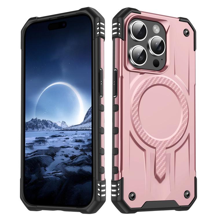 

For iPhone 14 Pro Straship MagSafe TPU Hybrid PC Phone Case(Rose Gold)