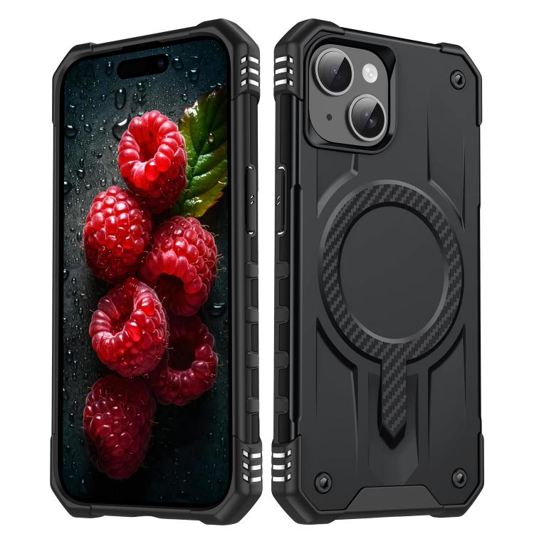 

For iPhone 14 / 13 Straship MagSafe TPU Hybrid PC Phone Case(Black)