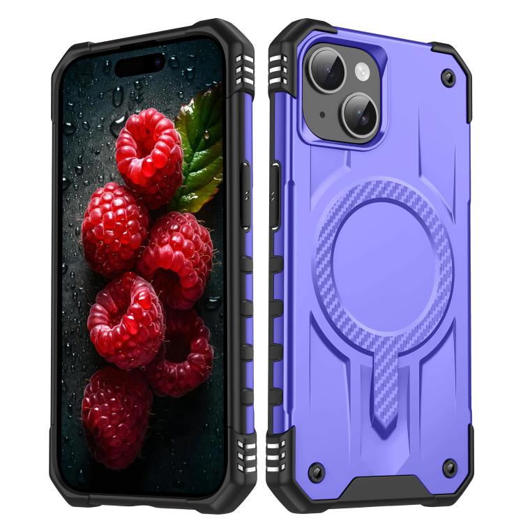 

For iPhone 14 / 13 Straship MagSafe TPU Hybrid PC Phone Case(Purple)
