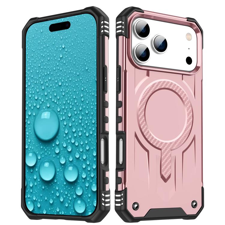 

For iPhone 17 Pro Straship MagSafe TPU Hybrid PC Phone Case(Rose Gold)