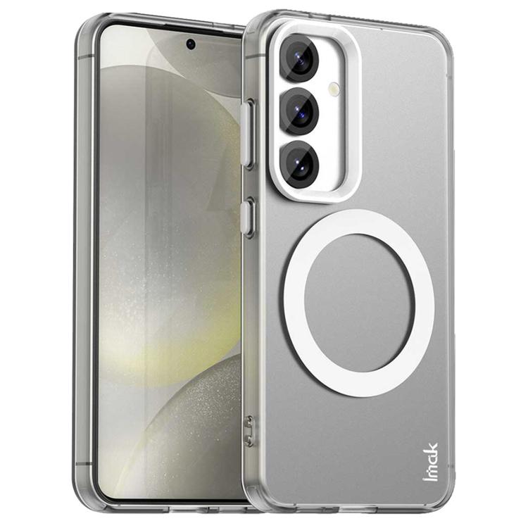 

For Samsung Galaxy S25 5G IMAK Candy Series Shockproof MagSafe Phone Case(White)