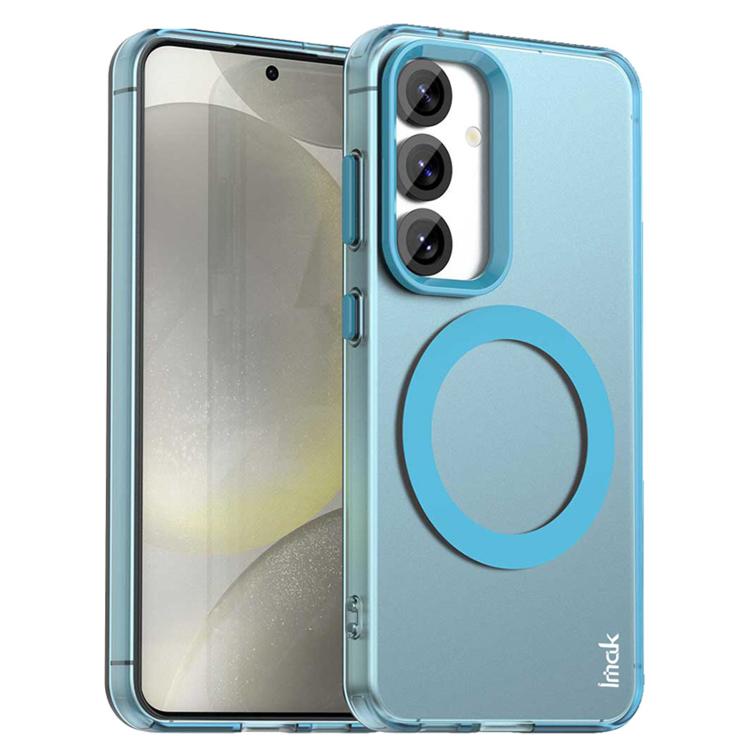 

For Samsung Galaxy S25 5G IMAK Candy Series Shockproof MagSafe Phone Case(Blue)