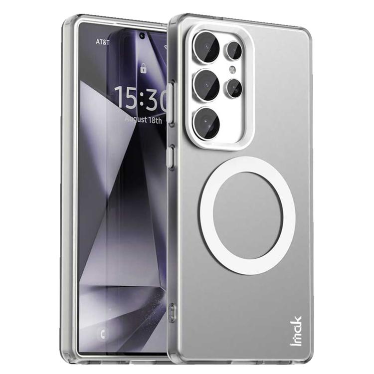 

For Samsung Galaxy S25 Ultra 5G IMAK Candy Series Shockproof MagSafe Phone Case(White)