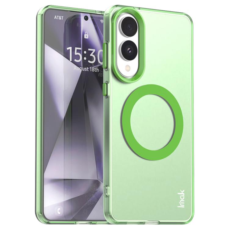 

For Samsung Galaxy S25 Edge 5G IMAK Candy Series Shockproof MagSafe Phone Case(Green)