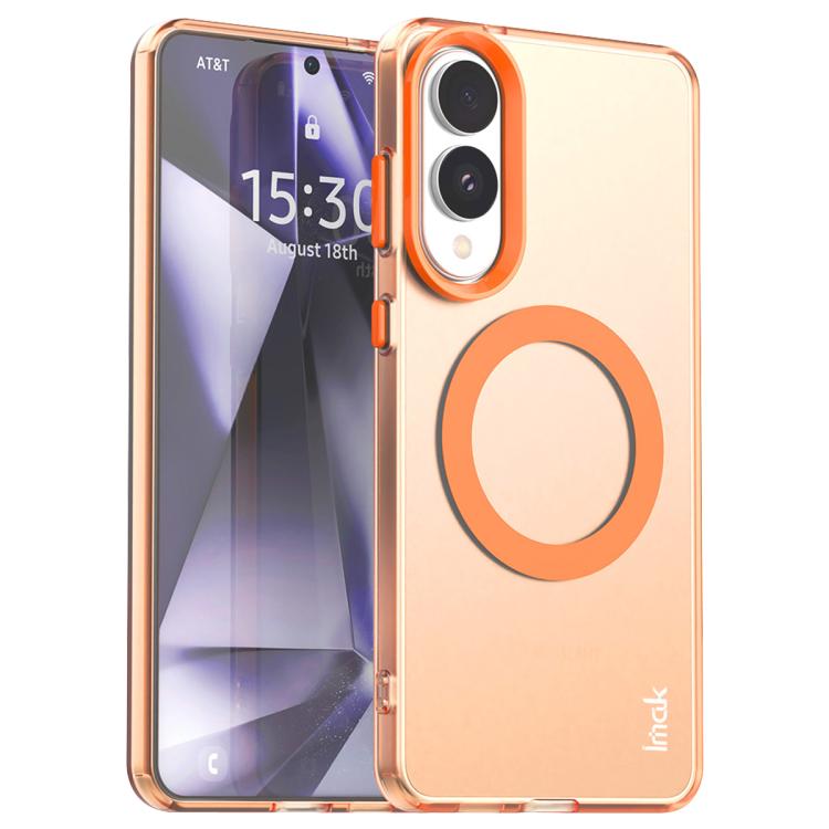 

For Samsung Galaxy S25 Edge 5G IMAK Candy Series Shockproof MagSafe Phone Case(Orange)