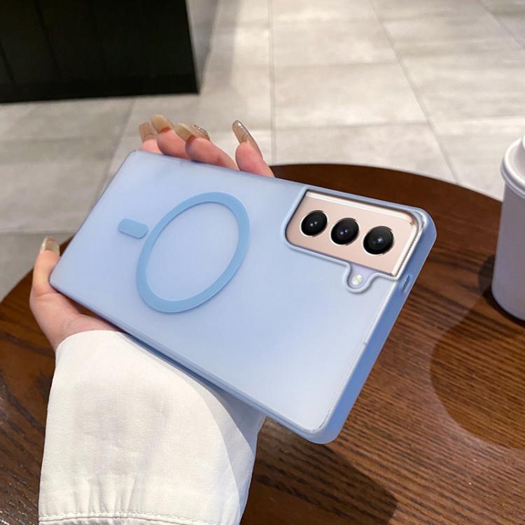 

For Samsung Galaxy S21+ 5G Ice Fog MagSafe PC Phone Case(Transparent Blue)
