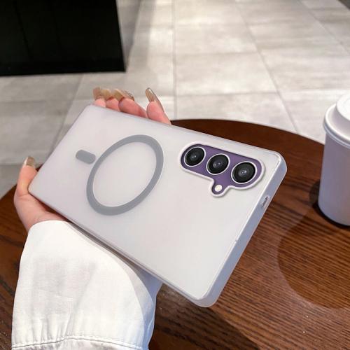 

For Samsung Galaxy S25 5G Ice Fog MagSafe PC Phone Case(Titanium Grey)