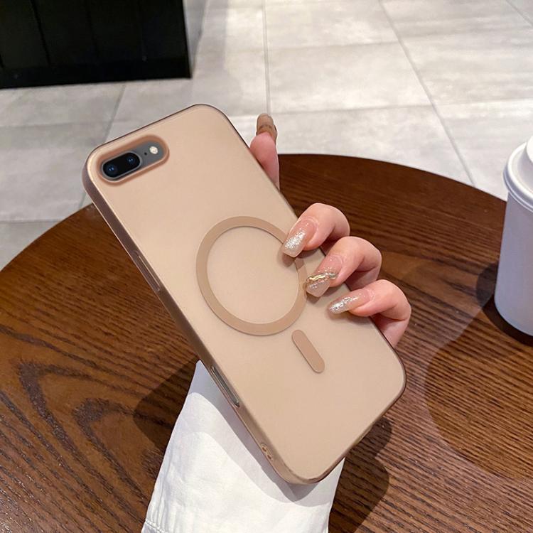 

For iPhone 8 Plus / 7 Plus Ice Fog MagSafe PC Phone Case(Gold)