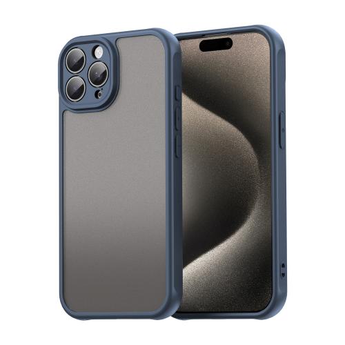

For iPhone 15 Pro Fan Dun Series TPU Hybrid PC Frosted Phone Case(Blue)