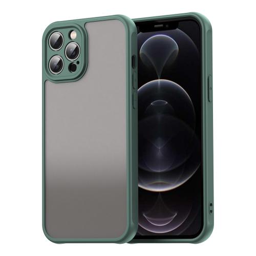 

For iPhone 12 Pro Max Fan Dun Series TPU Hybrid PC Frosted Phone Case(Green)