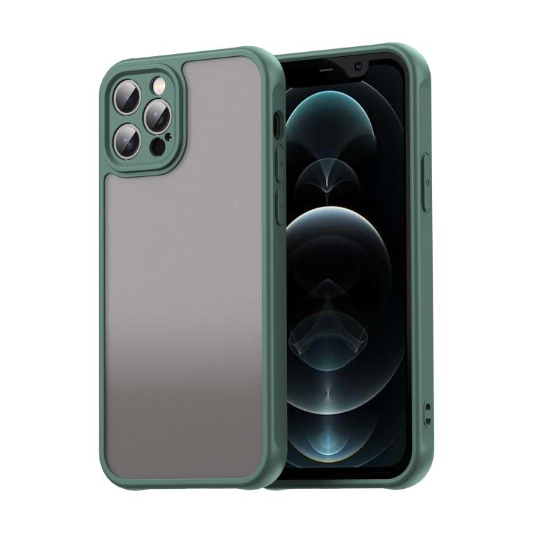 

For iPhone 12 Pro Fan Dun Series TPU Hybrid PC Frosted Phone Case(Green)