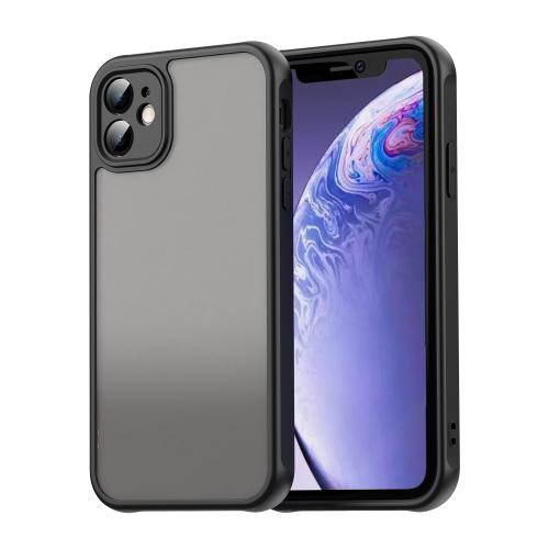 

For iPhone 11 Fan Dun Series TPU Hybrid PC Frosted Phone Case(Black)
