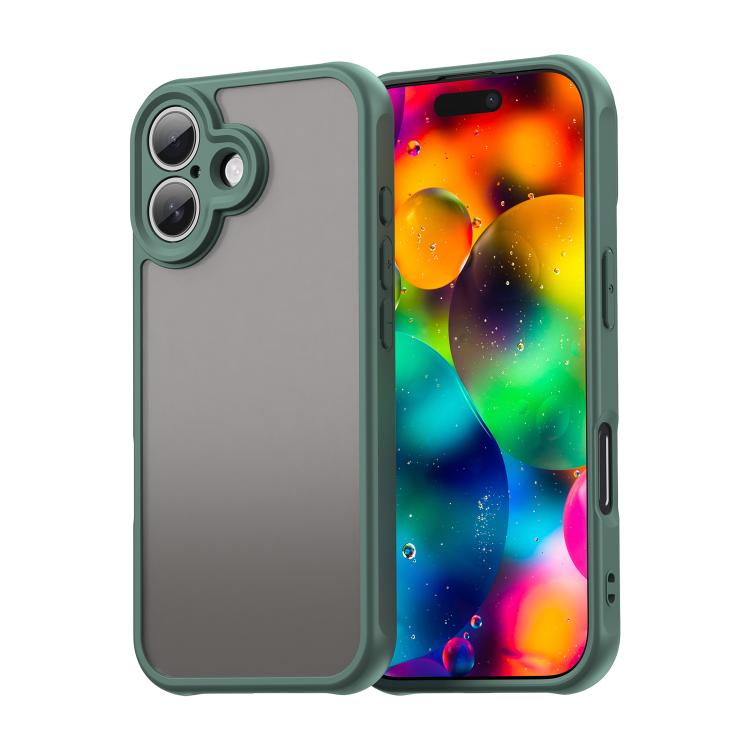

For iPhone 17 Fan Dun Series TPU Hybrid PC Frosted Phone Case(Green)
