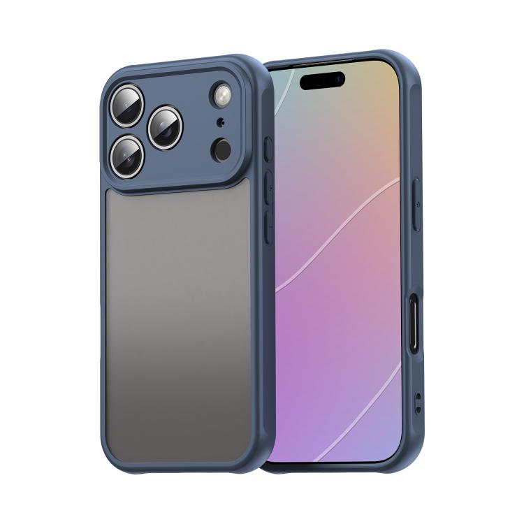 

For iPhone 17 Pro Fan Dun Series TPU Hybrid PC Frosted Phone Case(Blue)