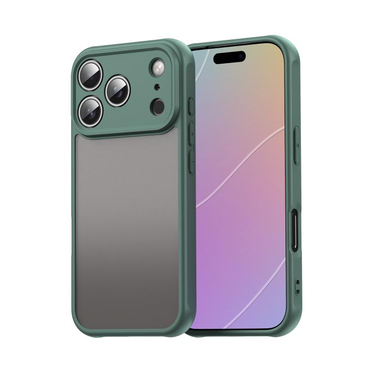 

For iPhone 17 Pro Fan Dun Series TPU Hybrid PC Frosted Phone Case(Green)