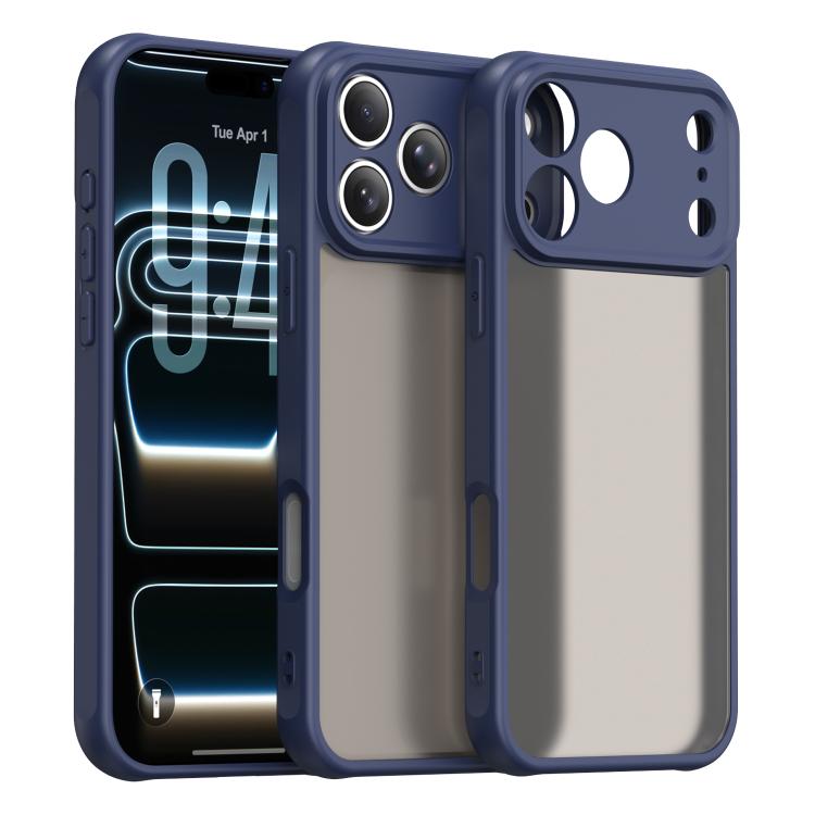 For iPhone 18 Pro Max Fan Dun Series TPU Hybrid PC Frosted Phone Case(Blue)