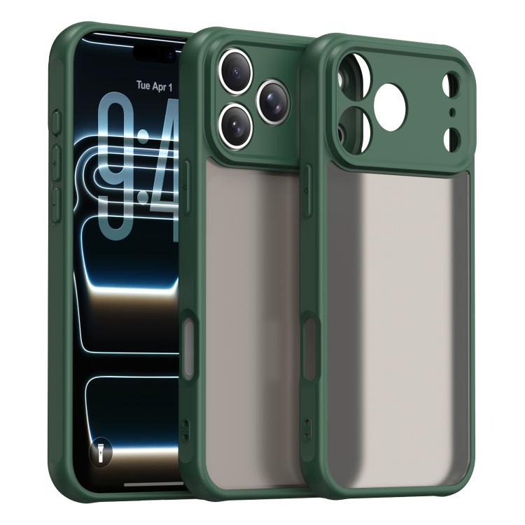 For iPhone 18 Pro Max Fan Dun Series TPU Hybrid PC Frosted Phone Case(Green)