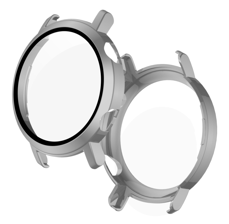 

For Huawei Watch GT2 42mm 2 in 1 Tempered Glass Screen Protector + Fully Plating PC Case(Gray)