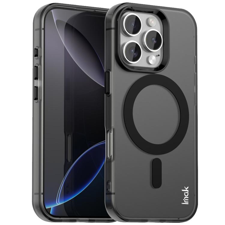 

For iPhone 16 Pro Max IMAK Candy Series Shockproof MagSafe Phone Case(Black)