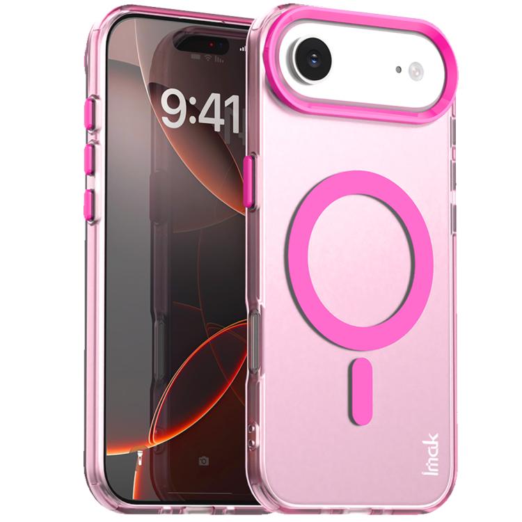 

For iPhone 17 Air IMAK Candy Series Shockproof MagSafe Phone Case(Red)