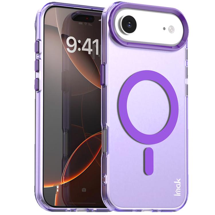 

For iPhone Air IMAK Candy Series Shockproof MagSafe Phone Case(Purple)