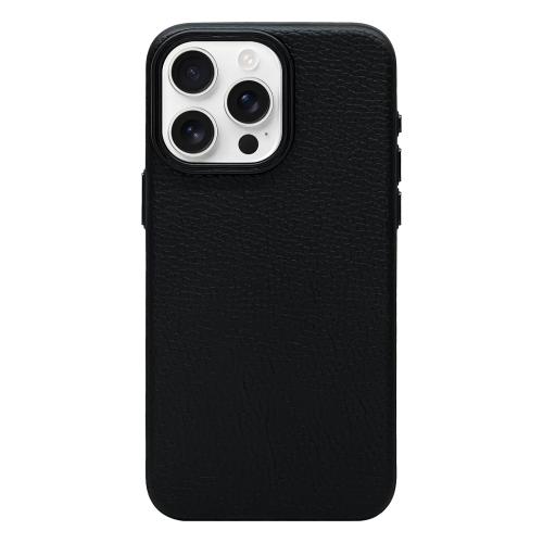 

For iPhone 16 Pro Litchi Texture TPU Phone Case(Black)